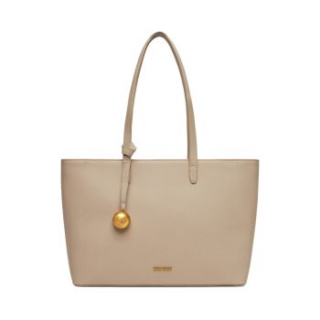 Geanta dama -  tkanina - bej - One Size INTL