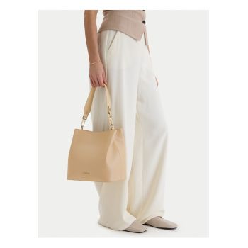 Geanta dama -  tkanina - bej - One Size INTL