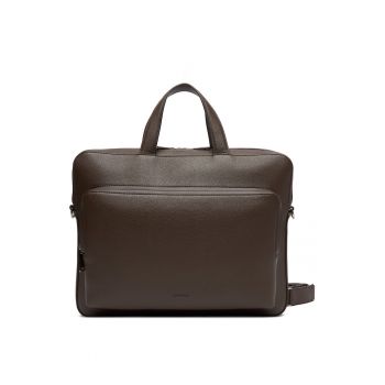Geanta pentru laptop barbati -  ecologica - maro - universala