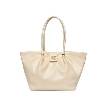 Geanta shopper  bej - One Size INTL - material sintetic - design elegant