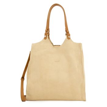 Geanta shopper din piele intoarsa