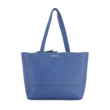 Geanta shopper din piele naturala cu logo