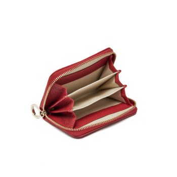 Portofel dama -  piele naturala - rosu - One Size INTL