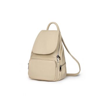 Rucsac din piele naturala Amadeus - Crem