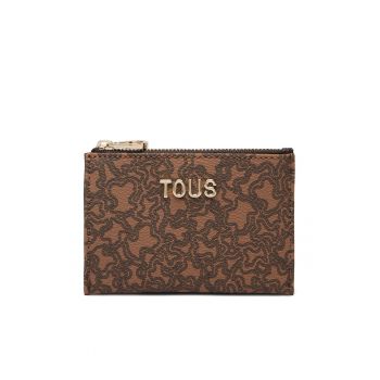 Etui pentru carduri -  piele ecologica - maro - One Size INTL