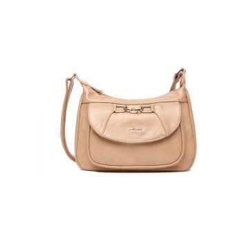 Geanta crossbody -  material sintetic - maro - One Size INTL