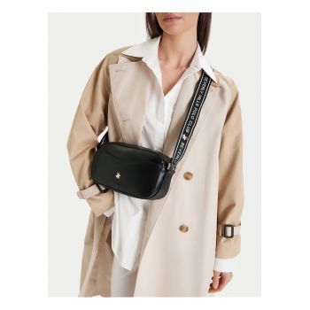 Geanta crossbody -  material textil - neagra - One Size INTL