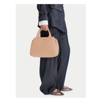 Geanta dama -  bej - material sintetic - One Size INTL