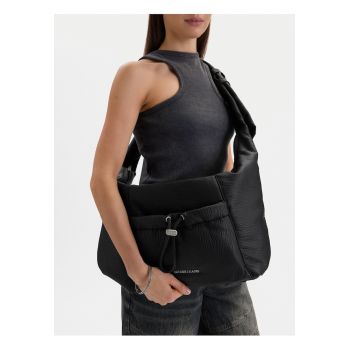 Geanta dama -  neagra - material plastic - One Size INTL