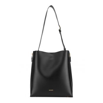 Geanta dama -  neagra - One Size INTL - material sintetic - capacitate extinsa