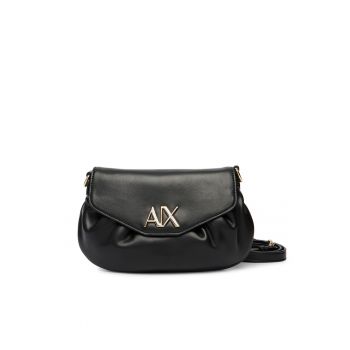 Geanta dama -  piele ecologica - negru - One Size INTL