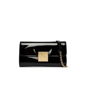 Geanta dama -  piele ecologica - negru - One Size INTL