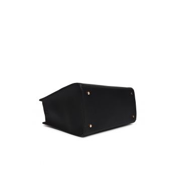 Geanta dama -  piele ecologica - negru - One Size INTL