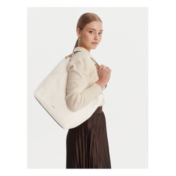 Geanta dama -  piele naturala - alb - One Size INTL