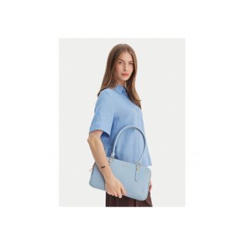Geanta dama -  piele naturala - albastru - One Size INTL