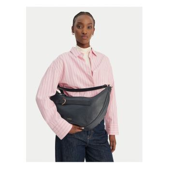 Geanta dama -  piele naturala - albastru - One Size INTL