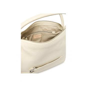 Geanta dama -  piele naturala - bej - One Size INTL