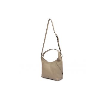 Geanta dama -  piele naturala - bej - One Size INTL