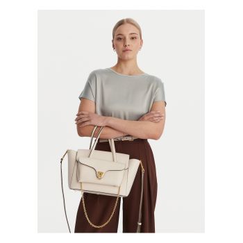 Geanta dama -  piele naturala - bej - One Size INTL
