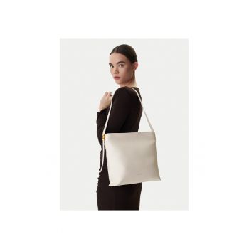 Geanta dama -  piele naturala - bej - One Size INTL