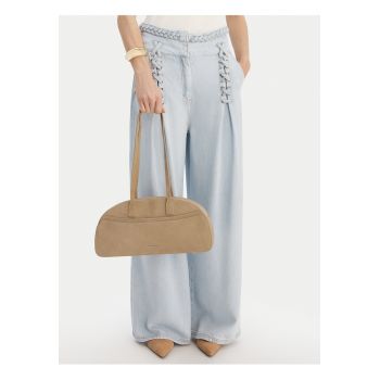 Geanta dama -  piele naturala - bej - One Size INTL