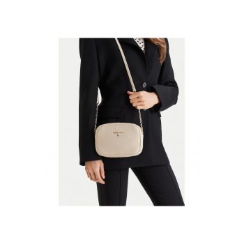 Geanta dama -  piele naturala - bej - One Size INTL