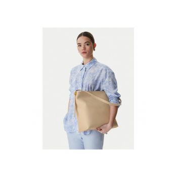 Geanta dama -  piele naturala - bej - One Size INTL