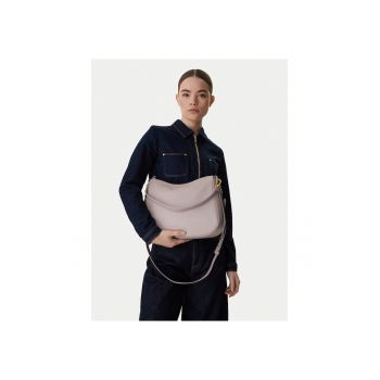 Geanta dama -  piele naturala - gri - One Size INTL