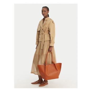 Geanta dama -  piele naturala - maro - One Size INTL