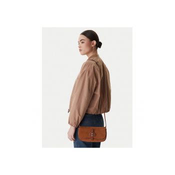 Geanta dama -  piele naturala - maro - One Size INTL