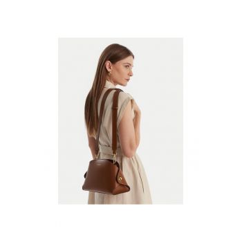 Geanta dama -  piele naturala - maro - One Size INTL