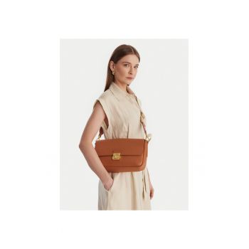 Geanta dama -  piele naturala - maro - One Size INTL
