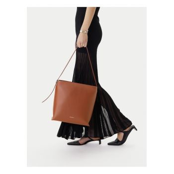 Geanta dama -  piele naturala - maro - One Size INTL