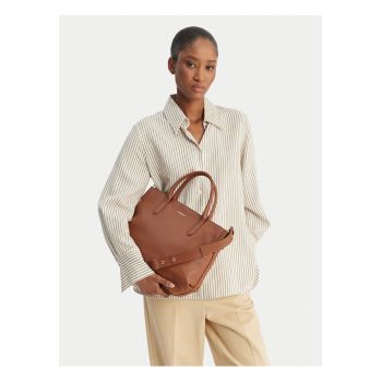 Geanta dama -  piele naturala - maro - One Size INTL