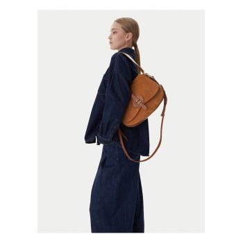 Geanta dama -  piele naturala - maro - One Size INTL