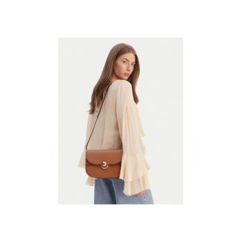 Geanta dama -  piele naturala - maro - One Size INTL
