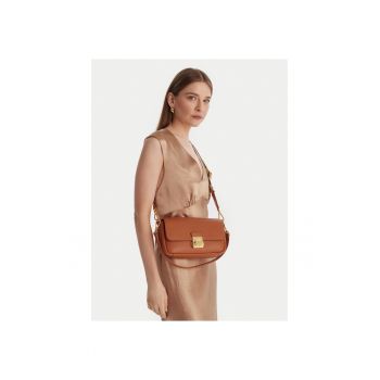 Geanta dama -  piele naturala - maro - One Size INTL
