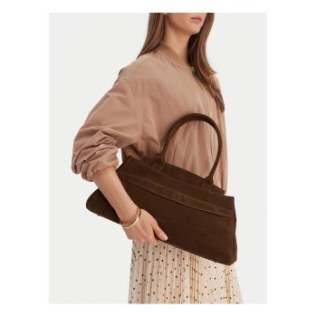 Geanta dama -  piele naturala - maro - One Size INTL
