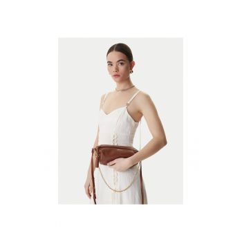 Geanta dama -  piele naturala - maro - One Size INTL