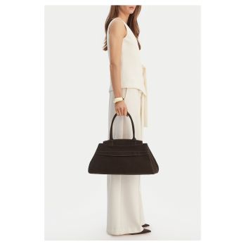 Geanta dama -  piele naturala - maro - One Size INTL