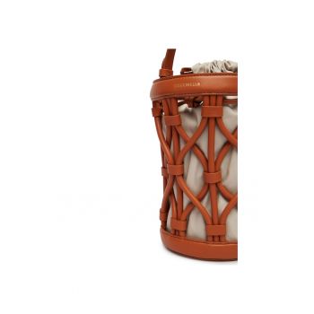 Geanta dama -  piele naturala - maro - One Size INTL
