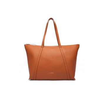 Geanta dama -  piele naturala - maro - One Size INTL