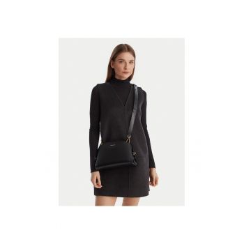 Geanta dama -  piele naturala - neagra - One Size INTL