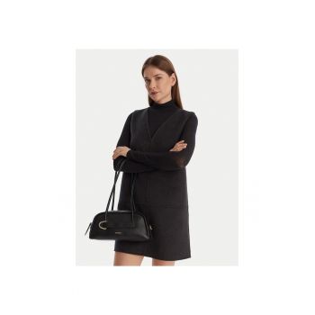 Geanta dama -  piele naturala - negru - One Size INTL
