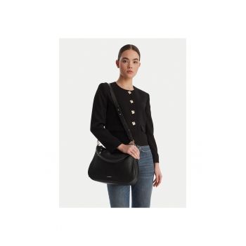 Geanta dama -  piele naturala - negru - One Size INTL