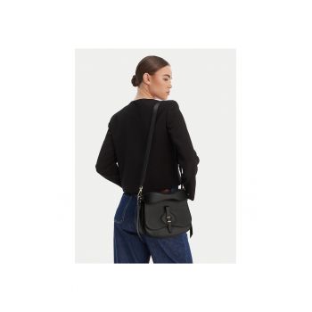 Geanta dama -  piele naturala - negru - One Size INTL
