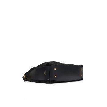 Geanta dama -  piele naturala - negru - One Size INTL