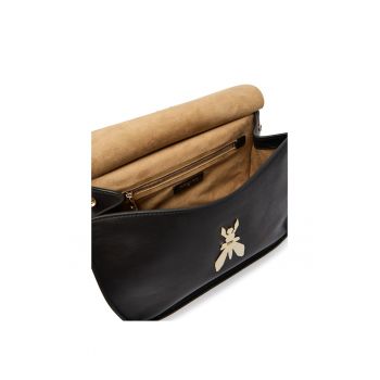 Geanta dama -  piele naturala - negru - One Size INTL