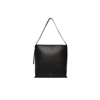 Geanta dama -  piele naturala - negru - One Size INTL