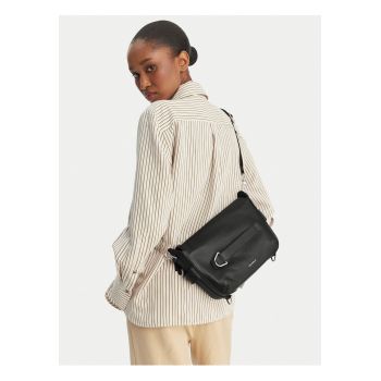 Geanta dama -  piele naturala - negru - One Size INTL